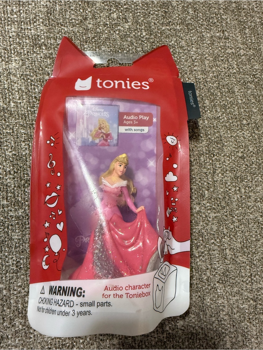 Tonies Disney Princess Aurora Audio Figure in Pink for Toniebox